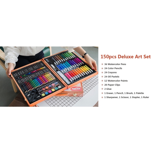 150pcs Deluxe Art Set, Watercolour Painting & Drawing Set