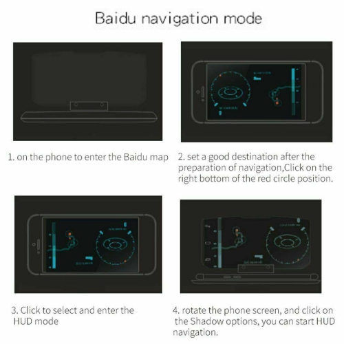 HUD Head Up Display GPS / Mobile Phone / Navigation Projector Bracket Holder CA