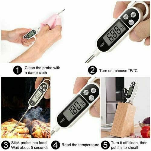 Digital Kitchen Thermometer For Meat Water Milk Cooking Candy Jam Meat BBQ Tools