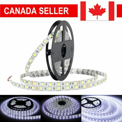 Flexible 3528 SMD Bright Cool White 600 LEDs DC 12V 5M LED Strip Lights