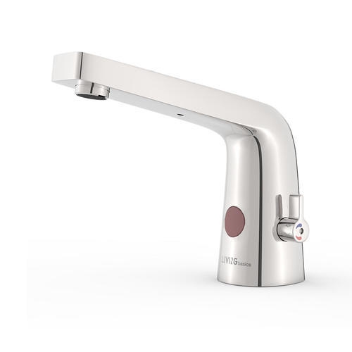 Automatic Touchless Infrared & Wave Sensor Bathroom Basin Faucet, Chrome Finish - LIVINGbasics
