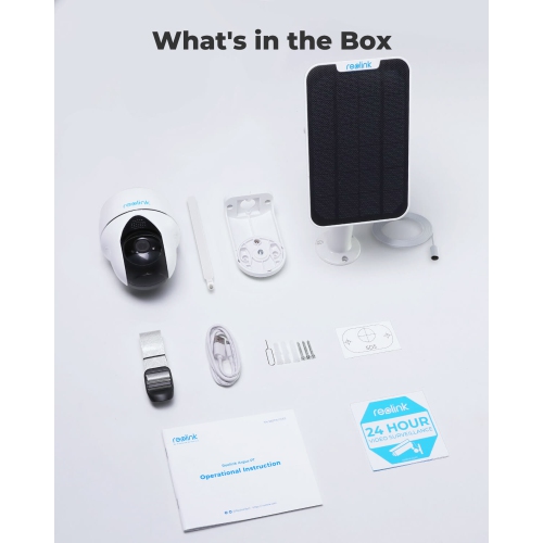 Reolink 2K Pan & Tilt 4G LTE Security Camera, Person/Vehicle Detection, Battery/Solar Powered, Two-Way Audio