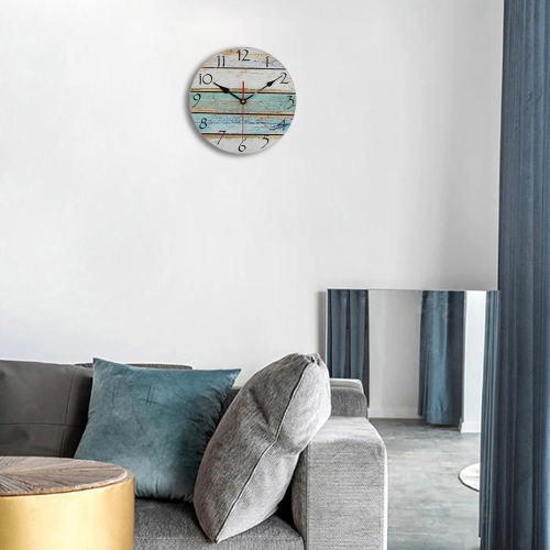 Frameless 12" Creative Wooden Wall Clock