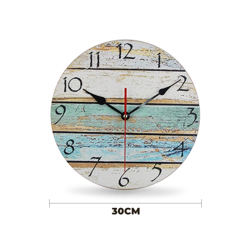 Frameless 12" Creative Wooden Wall Clock