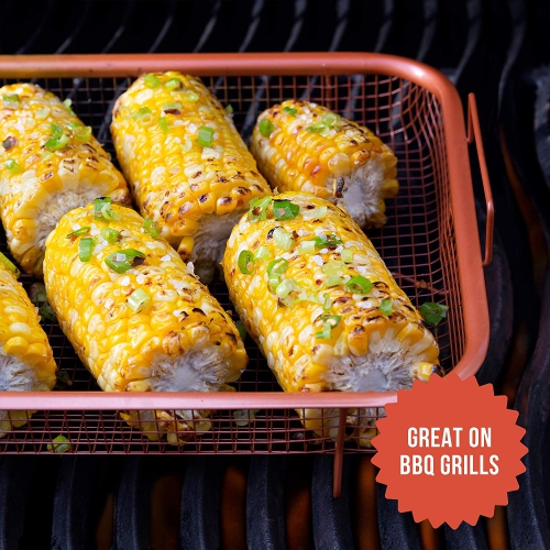 Chef Pomodoro Copper Crisper Tray, 2-Piece Set, Baking Pan