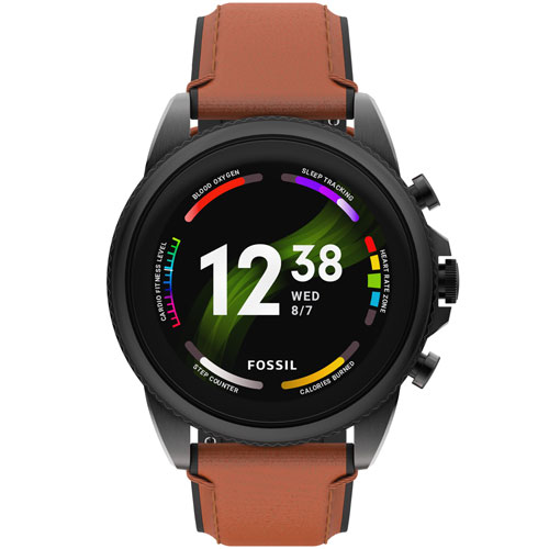 Fossil Gen 6 44mm Smartwatch with Heart Rate Monitor - Brown