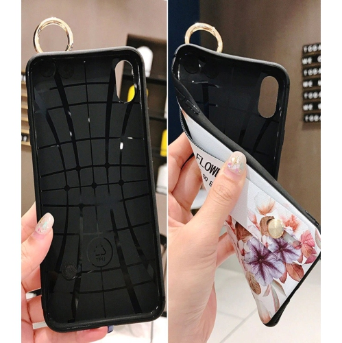 Samsung Galaxy S20 Plus 5G Case with Finger Grip,WRIST STRAP, Flowers Rugged Shockproof Slim Soft TPU + Matte PC Dual Layer Finger Ring Strap Cover