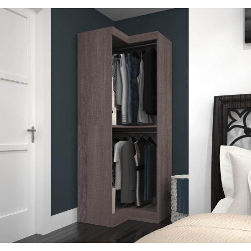 Pur 33W Corner Closet Organizer - Bark Grey