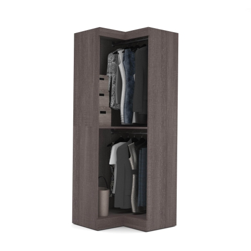 Pur 33W Corner Closet Organizer - Bark Grey