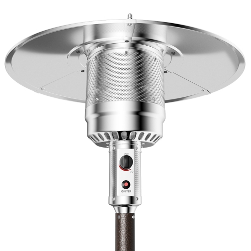 Costway 48,000BTU Outdoor Patio Heater with Wheels and Shelf Tabletop Floor Standing