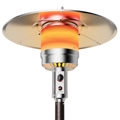 Costway 48,000BTU Outdoor Patio Heater with Wheels and Shelf Tabletop Floor Standing