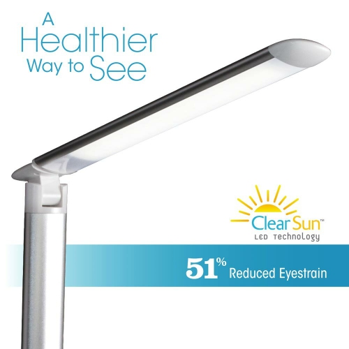 OTTLITE Command LED Desk Lamp with Voice Assistant