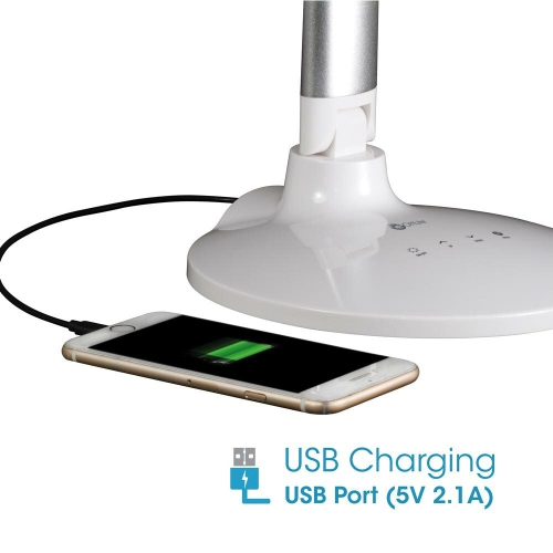 OTTLITE Command LED Desk Lamp with Voice Assistant