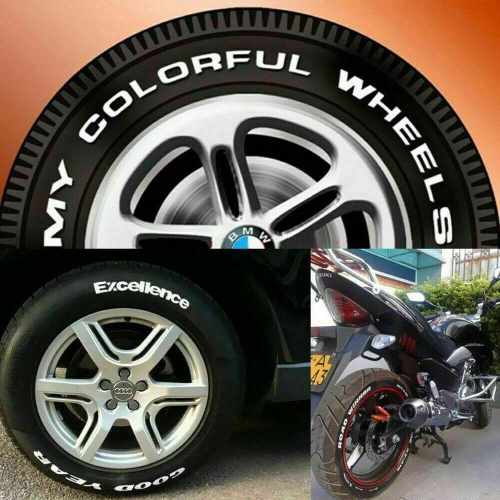 Ensemble de marqueurs pour pneus blancs Ensemble de marqueurs de peinture universels étanches pour pneus