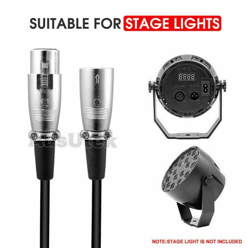 Weaving 3 Pin XLR Microphone Shielded Cable Male to Female Audio Extension Cord