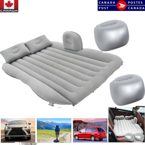 Portable Travel Camping Inflatable Air Mattress with Pillow Fits Most Car SUV