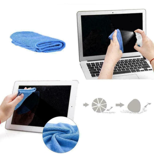 Phone Tablet Laptop LCD Screen Cleaning Cleaner Kit With Spray Cloth Brush tool