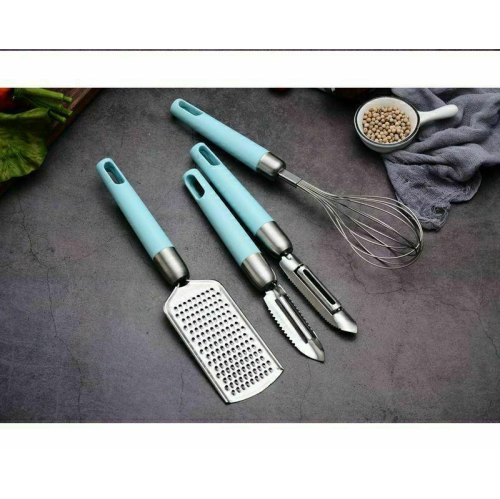 Silicone Cooking Utensils Heat Resistant Stainless Steel Heads Cooking set CA