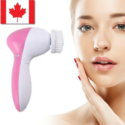 Protable 5in1 Multifunction Electric Face Facial Cleansing Brush Skin Care Clean