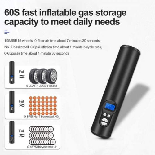 ISTAR Portable Cordless Automatic Air Compressor Pump, 12V 150PSI Digital Tire Inflator with LED Light LCD Display for Car, Bicycle Tires and Other