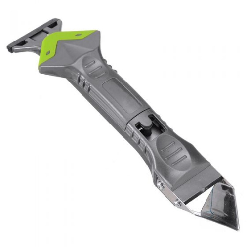 ISTAR Caulking Tool, 4 in 1 Silicone Caulking Scraper Tools eplaceable Silicone Pads, Caulk Remover Sealant Finishing Tool for Kitchen Bathroom