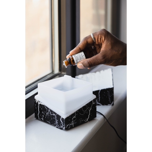 Vellum Wellness Marquina Aroma Diffuser for diffusing essential oils in the bedroom, kitchen, bathroom, living spaces