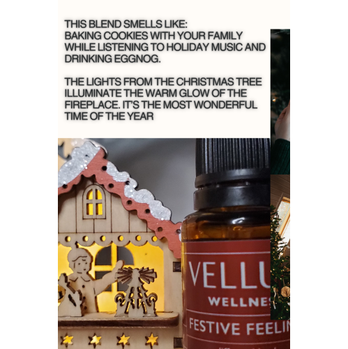 Vellum Wellness Festive Feeling Holiday Blend for Aroma Diffusers