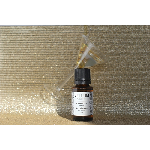 Vellum Wellness Lavender Essential Oil 15ml for sleep, use in aroma diffusers or natural skincare