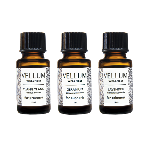 Vellum Wellness Floral Essential Oil Trio