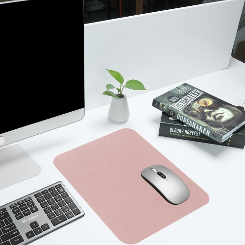 Pastel PU Leather Mouse Pad - Pink, 300mm x 240mm