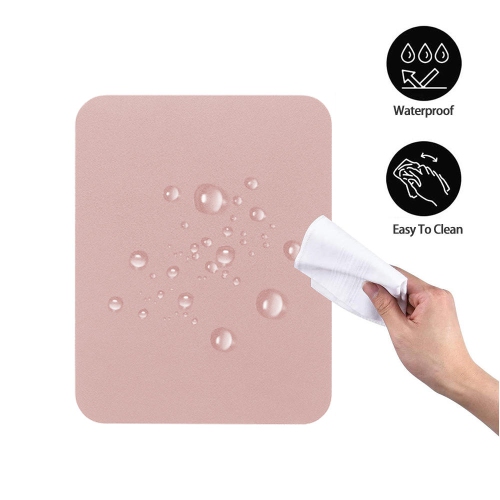 Pastel PU Leather Mouse Pad - Pink, 300mm x 240mm