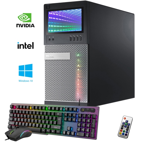 DELL  Refurbished (Good) - Optiplex Gaming PC - Gt 1030 2GB, Intel Core I7-4770, 32GB Memory, 1Tb SSD, Win 10 Pro, RGB