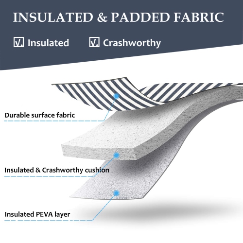 Tirrinia Insulated 2 Bottle Wine Tote Bag - Wine Tumbler Glass Cooler Carrier for BYOB Restaurants, Wine Tasting, Travel, Pa