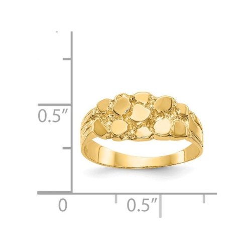 Ladies 14K Yellow Gold Nugget Ring