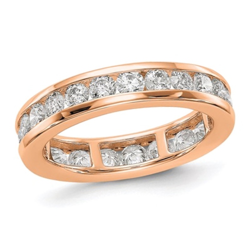 2.00 Carat Diamond Eternity Wedding Band Ring in 14K Gold