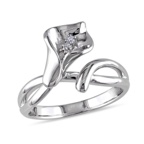 GEM AND HARMONY  Promise Fashion Ring In Sterling With Diamonds (H-I I1-I2) In Silver