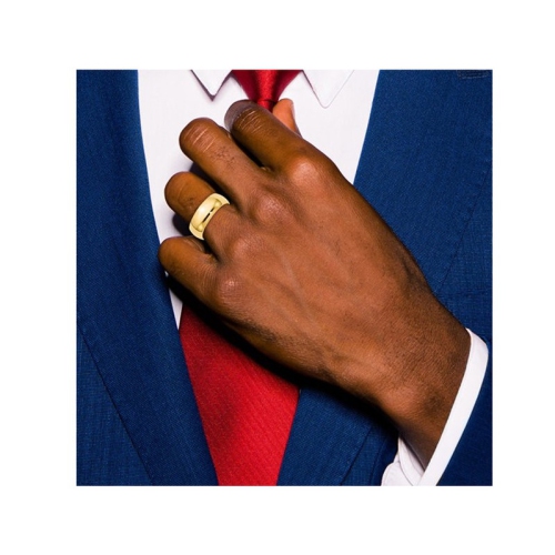 Mens 14K Yellow Gold 8mm Comfort Fit Wedding Band Ring
