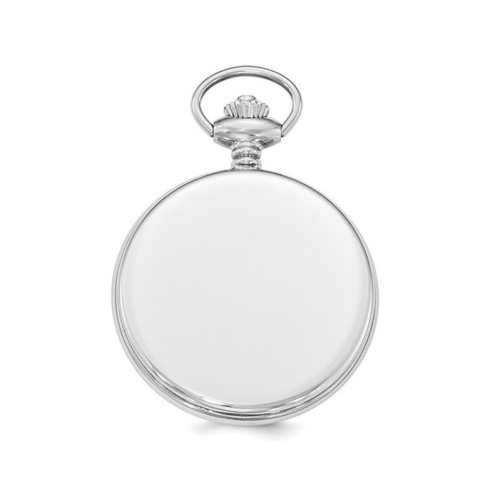 Swingtime Stainless Steel Black Dial Quartz 48mm Pocket Watch