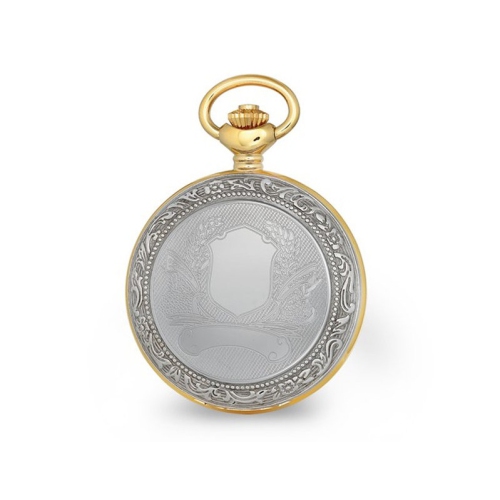Charles Hubert 2-Tone Ribbon & Shield Pocket Watch
