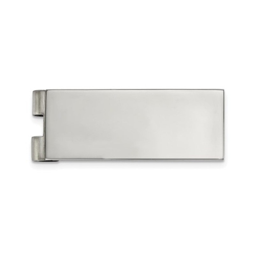 Stainless Steel Mens Polished Money Clip