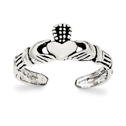 Sterling Silver Claddagh Toe Ring