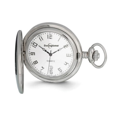 Swingtime Stainless Steel Quartz 48mm Pocket Watch