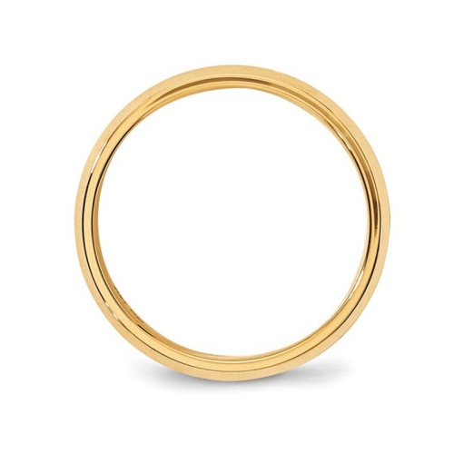 Alliance homme, or jaune 14 K, 6 mm, bordure en biseau