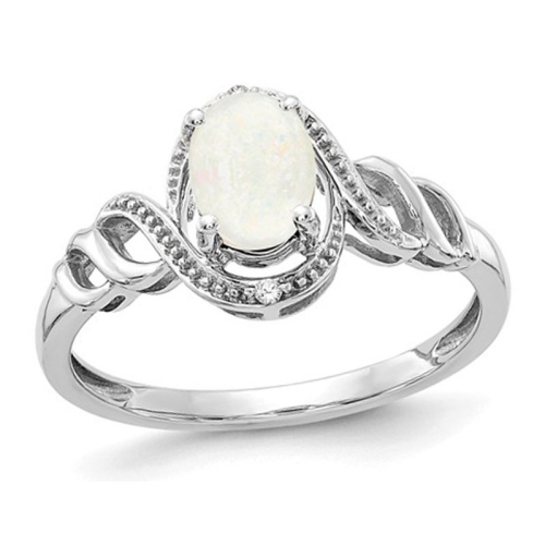 Dendritic Opal Ring in Sterling Silver, 8.75 US – Kathy Bankston