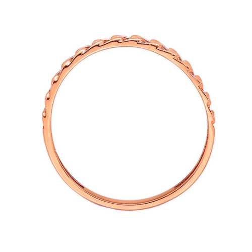 Ladies 14K Rose Pink Gold With Link Design
