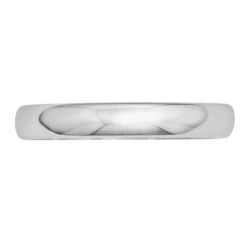 Ladies 14K White Gold 3mm Wedding Band Ring