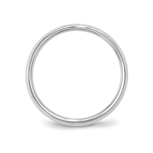 Alliance Comfort Fit de 2,5 mm en or blanc 14 ct pour femmes avec bord à couteau