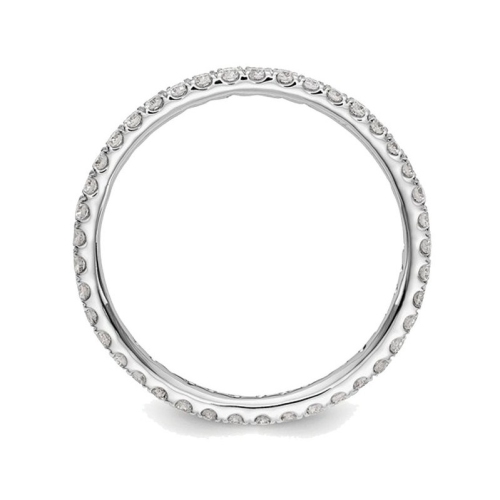 1/2 Carat Diamond Eternity Wedding Band Ring in 14K White Gold