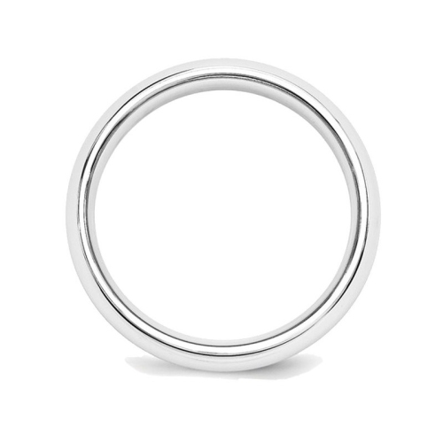 Ladies or Mens Platinum 5mm Comfort Fit Wedding Band Ring