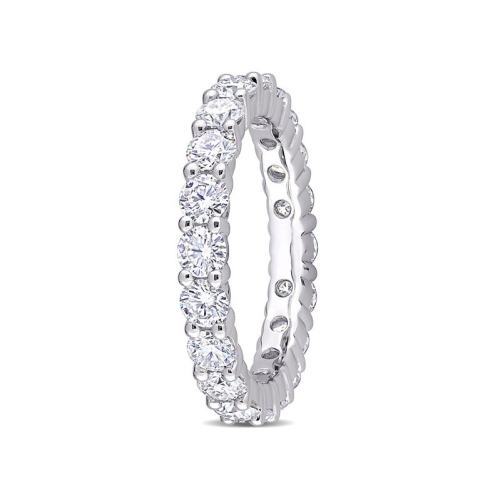 2.70 Carat Lab Created Moissanite Anniversary Band Ring in Sterling Silver